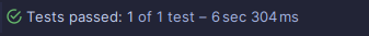 6 second benchmark for tests